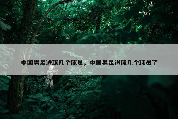 中国男足进球几个球员，中国男足进球几个球员了