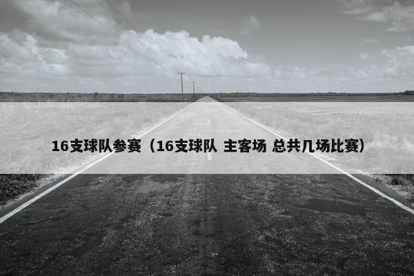 16支球队参赛（16支球队 主客场 总共几场比赛）