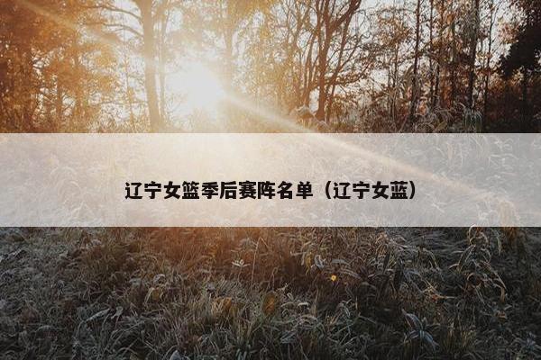 辽宁女篮季后赛阵名单（辽宁女蓝）