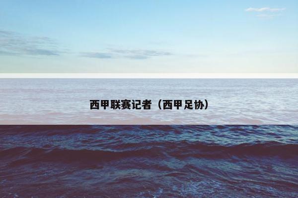 西甲联赛记者（西甲足协）