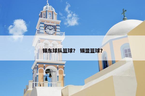 锡东球队篮球？ 锡盟篮球？