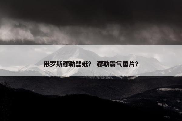 俄罗斯穆勒壁纸？ 穆勒霸气图片？
