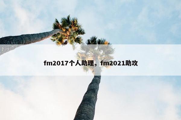 fm2017个人助理，fm2021助攻