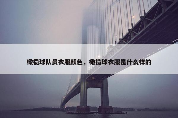 橄榄球队员衣服颜色，橄榄球衣服是什么样的