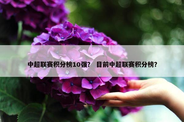 中超联赛积分榜10强？ 目前中超联赛积分榜？
