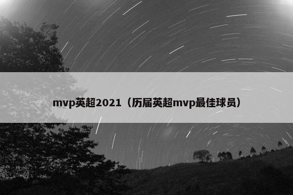 mvp英超2021（历届英超mvp最佳球员）