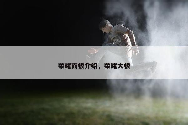 荣耀面板介绍，荣耀大板