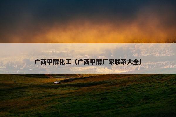 广西甲醇化工（广西甲醇厂家联系大全）