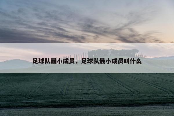 足球队最小成员，足球队最小成员叫什么