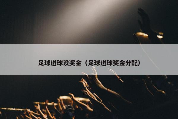 足球进球没奖金（足球进球奖金分配）