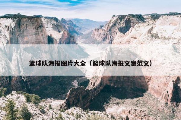 篮球队海报图片大全（篮球队海报文案范文）