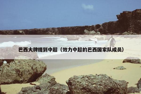 巴西大牌提到中超（效力中超的巴西国家队成员）