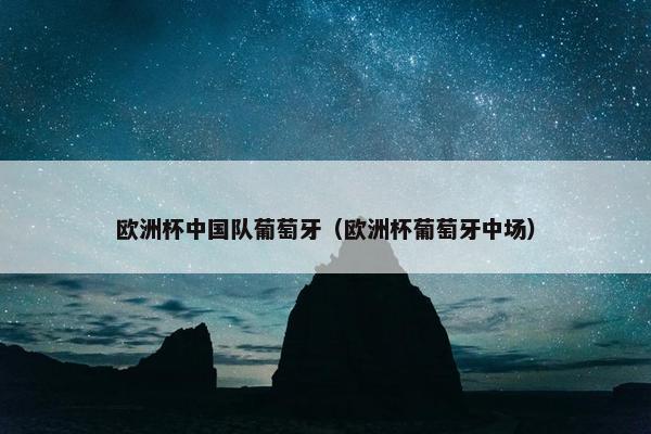 欧洲杯中国队葡萄牙（欧洲杯葡萄牙中场）