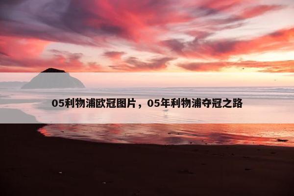 05利物浦欧冠图片，05年利物浦夺冠之路