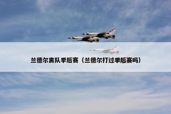 兰德尔离队季后赛（兰德尔打过季后赛吗）