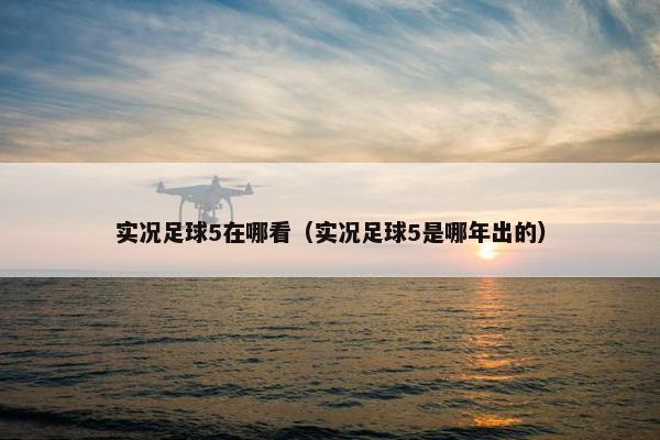 实况足球5在哪看（实况足球5是哪年出的）