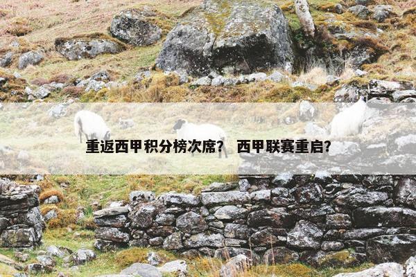 重返西甲积分榜次席？ 西甲联赛重启？