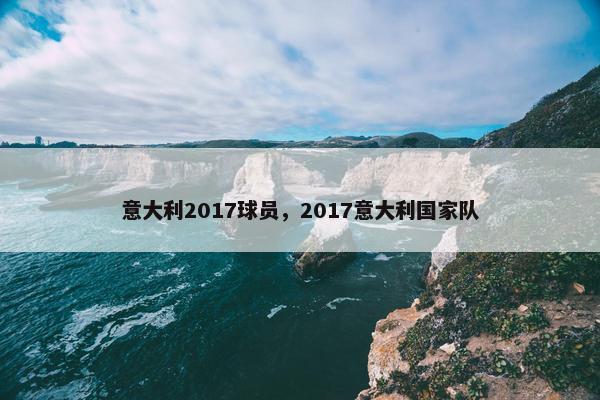 意大利2017球员，2017意大利国家队