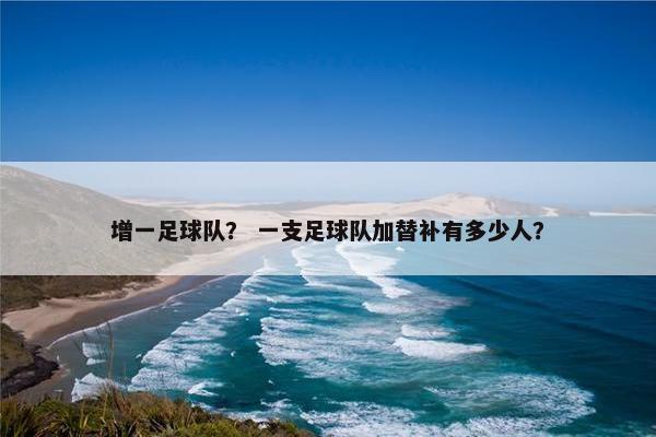 增一足球队？ 一支足球队加替补有多少人？