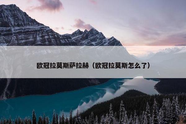 欧冠拉莫斯萨拉赫（欧冠拉莫斯怎么了）