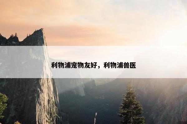 利物浦宠物友好，利物浦兽医