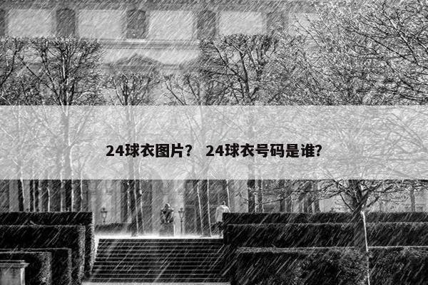 24球衣图片？ 24球衣号码是谁？