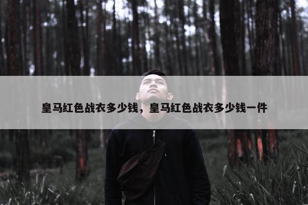 皇马红色战衣多少钱，皇马红色战衣多少钱一件