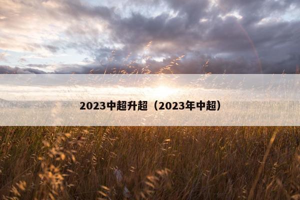 2023中超升超（2023年中超）