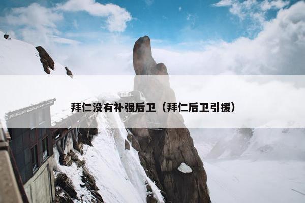 拜仁没有补强后卫（拜仁后卫引援）