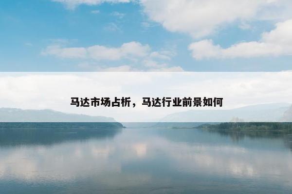 马达市场占析，马达行业前景如何