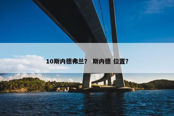 10斯内德弗兰？ 斯内德 位置？