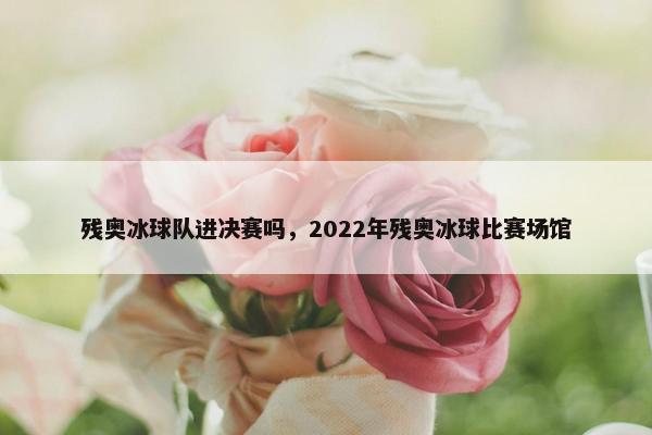 残奥冰球队进决赛吗，2022年残奥冰球比赛场馆