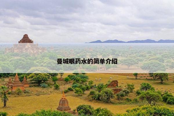 曼城眼药水的简单介绍
