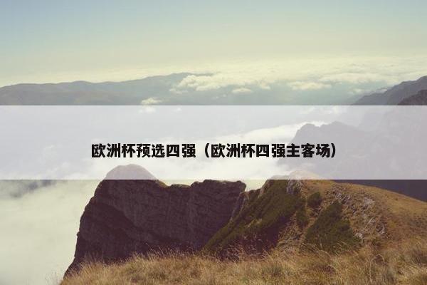 欧洲杯预选四强（欧洲杯四强主客场）