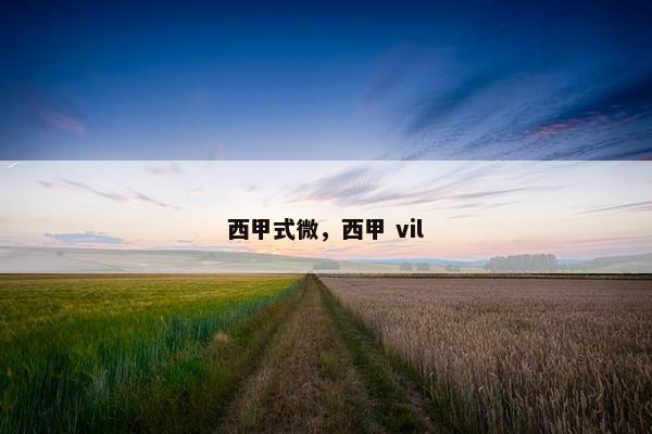 西甲式微，西甲 vil