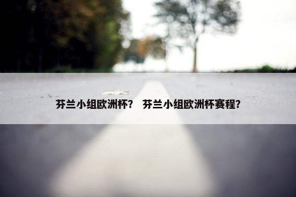 芬兰小组欧洲杯？ 芬兰小组欧洲杯赛程？