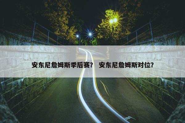 安东尼詹姆斯季后赛？ 安东尼詹姆斯对位？