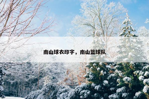 南山球衣印字，南山篮球队