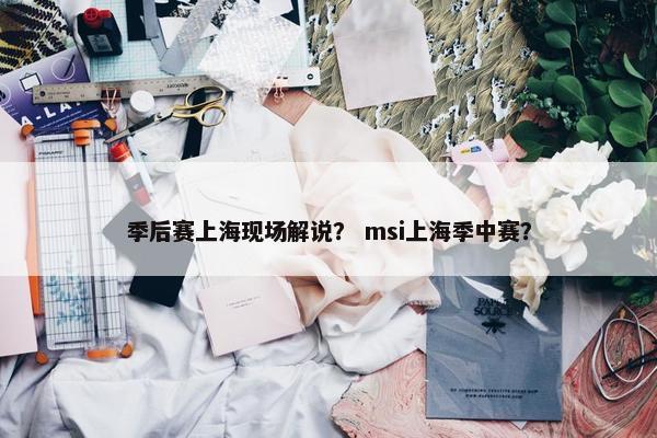 季后赛上海现场解说？ msi上海季中赛？
