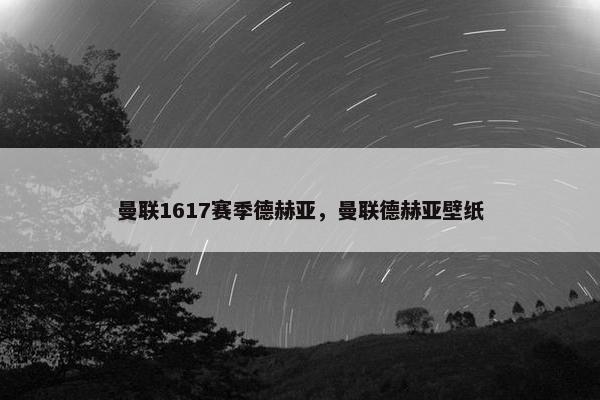 曼联1617赛季德赫亚，曼联德赫亚壁纸