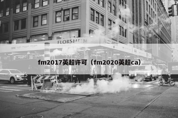 fm2017英超许可（fm2020英超ca）