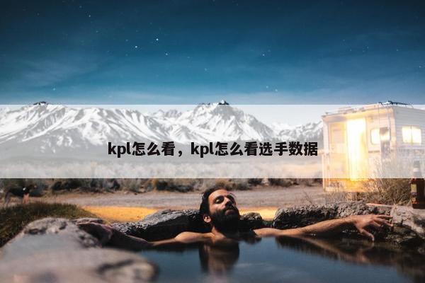 kpl怎么看，kpl怎么看选手数据