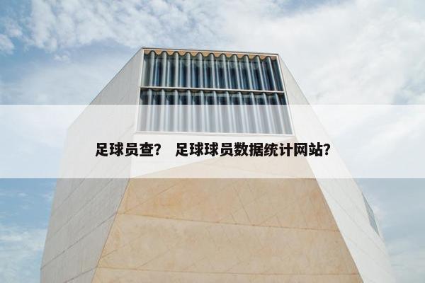 足球员查？ 足球球员数据统计网站？