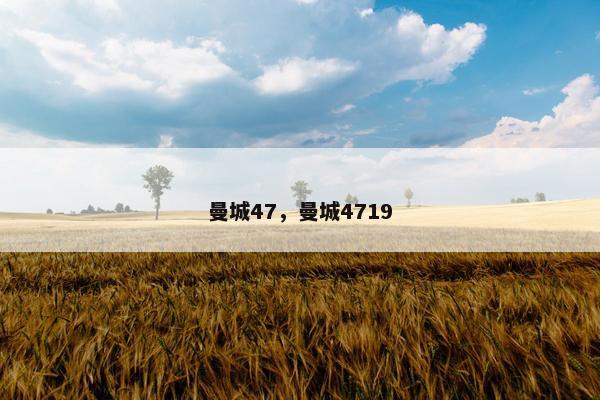 曼城47，曼城4719