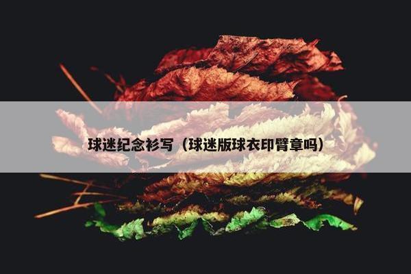 球迷纪念衫写（球迷版球衣印臂章吗）