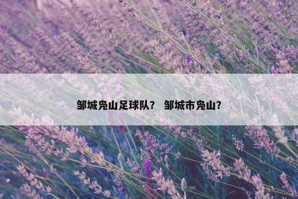 邹城凫山足球队? 邹城市凫山? 邹城凫山足球队? 邹城市凫山?