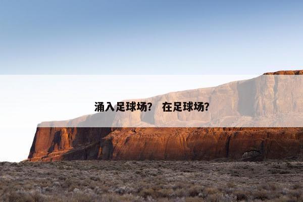 涌入足球场？ 在足球场？