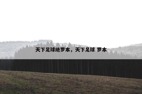 天下足球绝罗本，天下足球 罗本