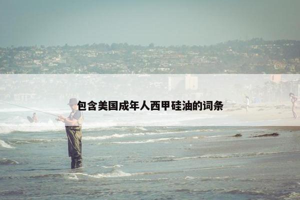 包含美国成年人西甲硅油的词条