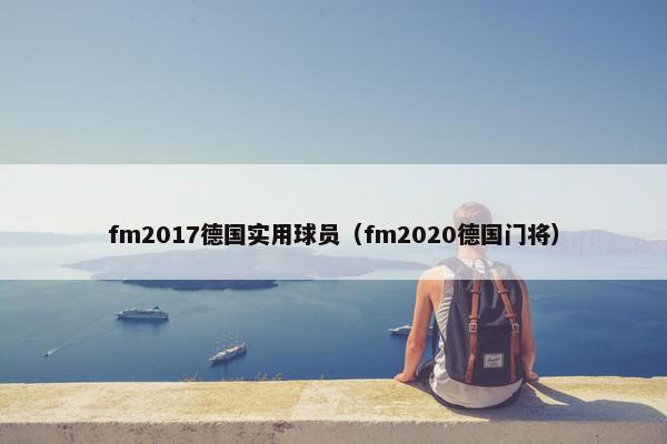 fm2017德国实用球员（fm2020德国门将）